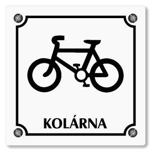 Kolárna, 100x100mm, bílá, Kansas